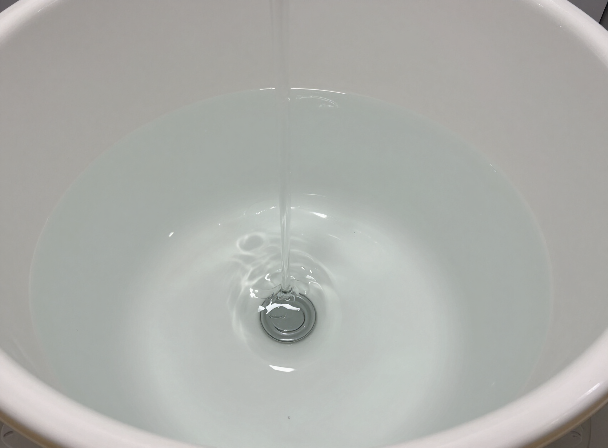 Clean hygienic water tank after professional cleaning